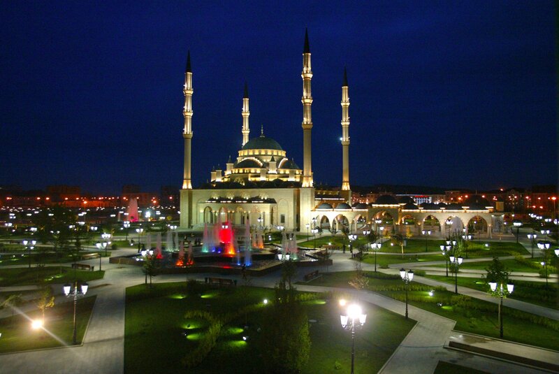Mosque with Fountains
