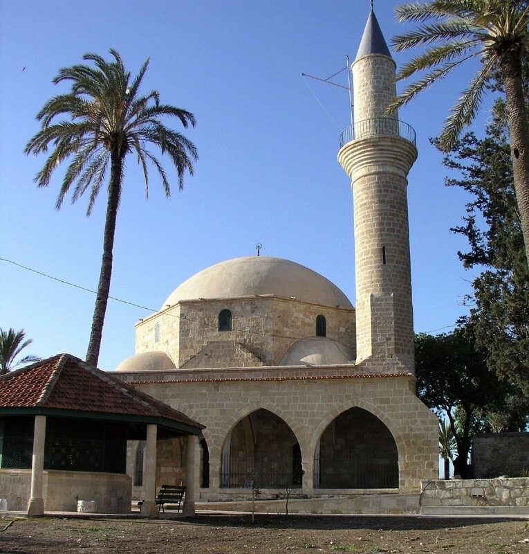Mosque with minaret and dome