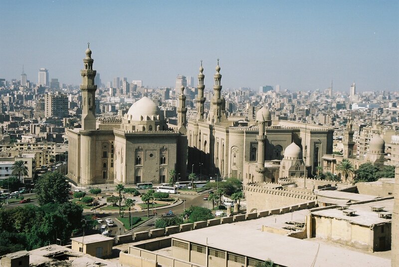Mosque with Minarets — Beige, Serene