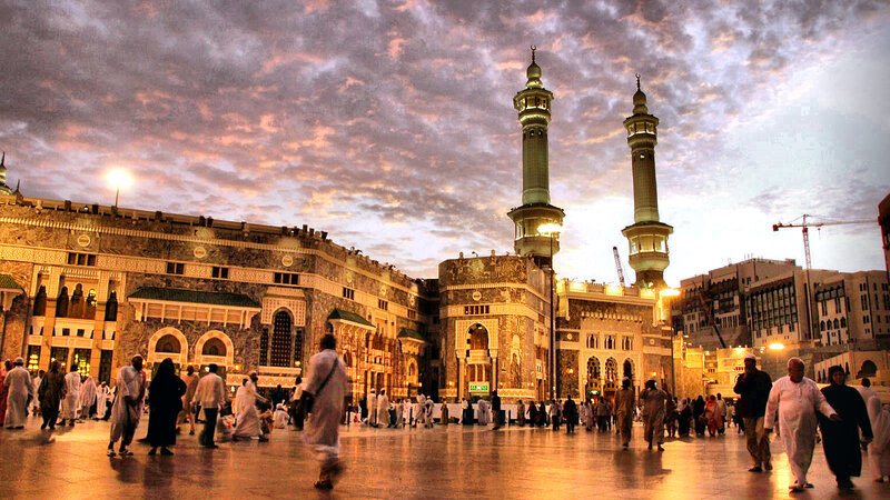Mosque with Minarets — Orange