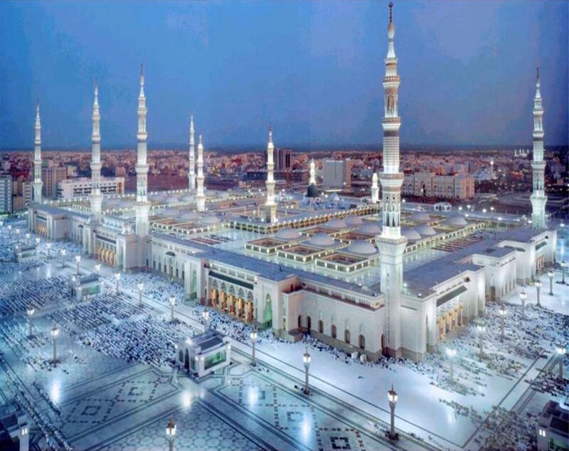 Mosque with Minarets — White