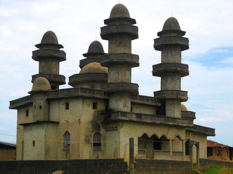 mosque with multiple domes