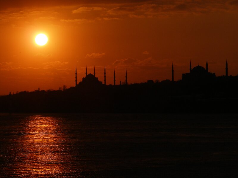 Mosques at Sunset