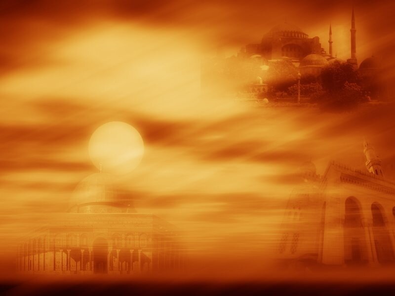 Mosques in Sunset