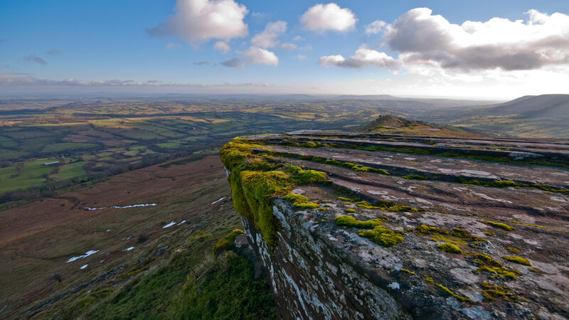 Moss-covered Cliff Edge