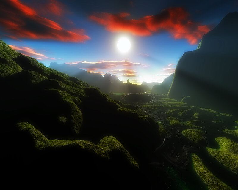 Moss-covered Mountains