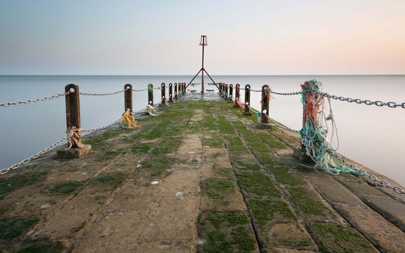 Moss-covered Pier