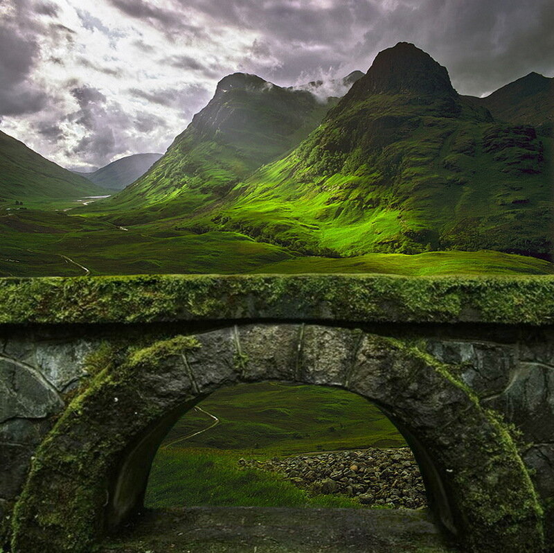 Moss-covered Stone Bridge