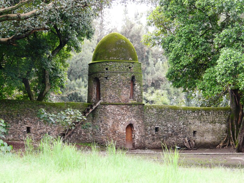 Moss-covered Stone Tower