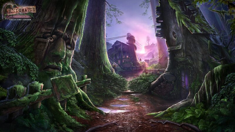 Moss-covered Tree Faces