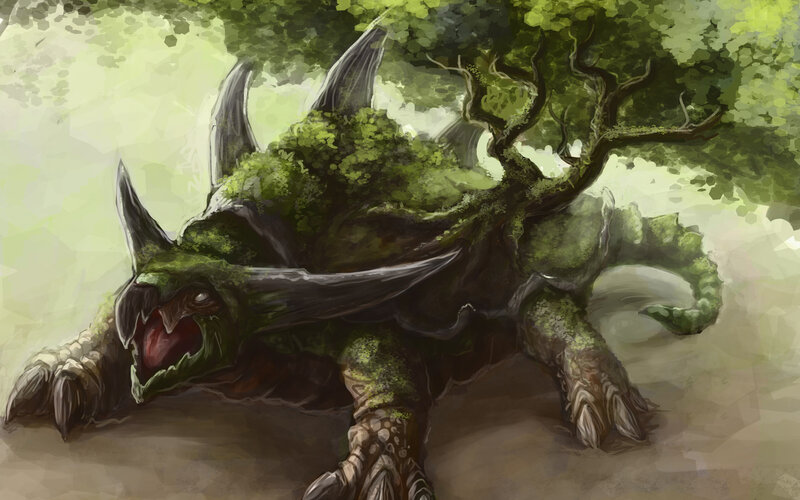 Moss-covered Turtle Monster
