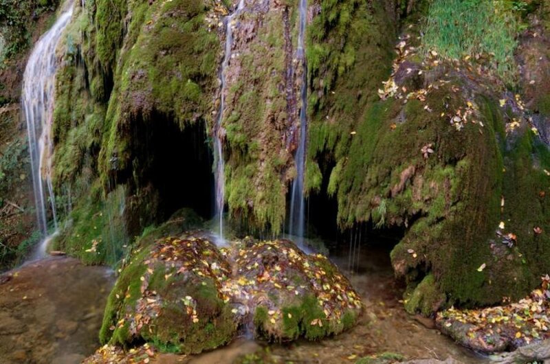 Moss-covered Waterfall — Green, Serene, Autumn