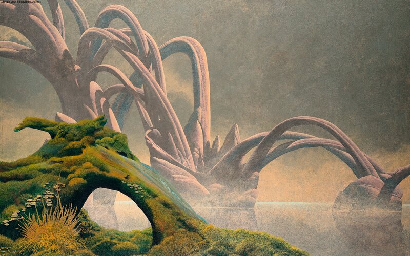 Mossy Arch with Roots