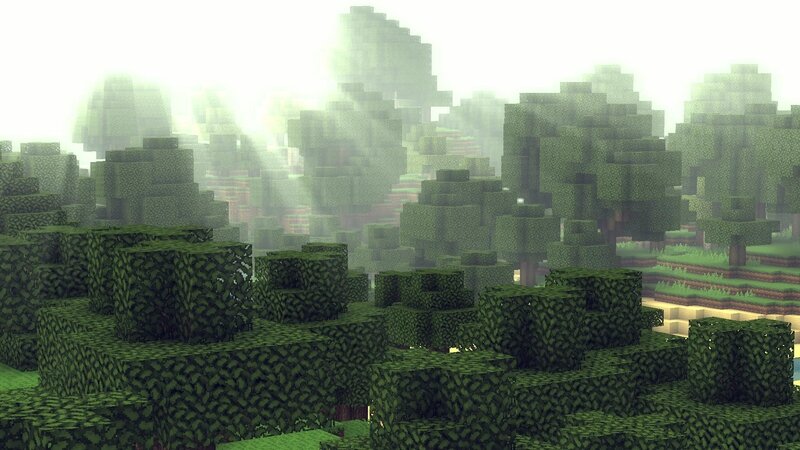 Mossy Blocks in Forest