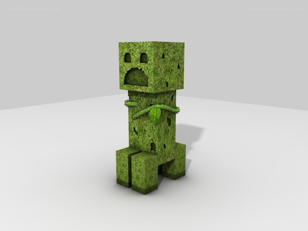 Mossy creeper figure