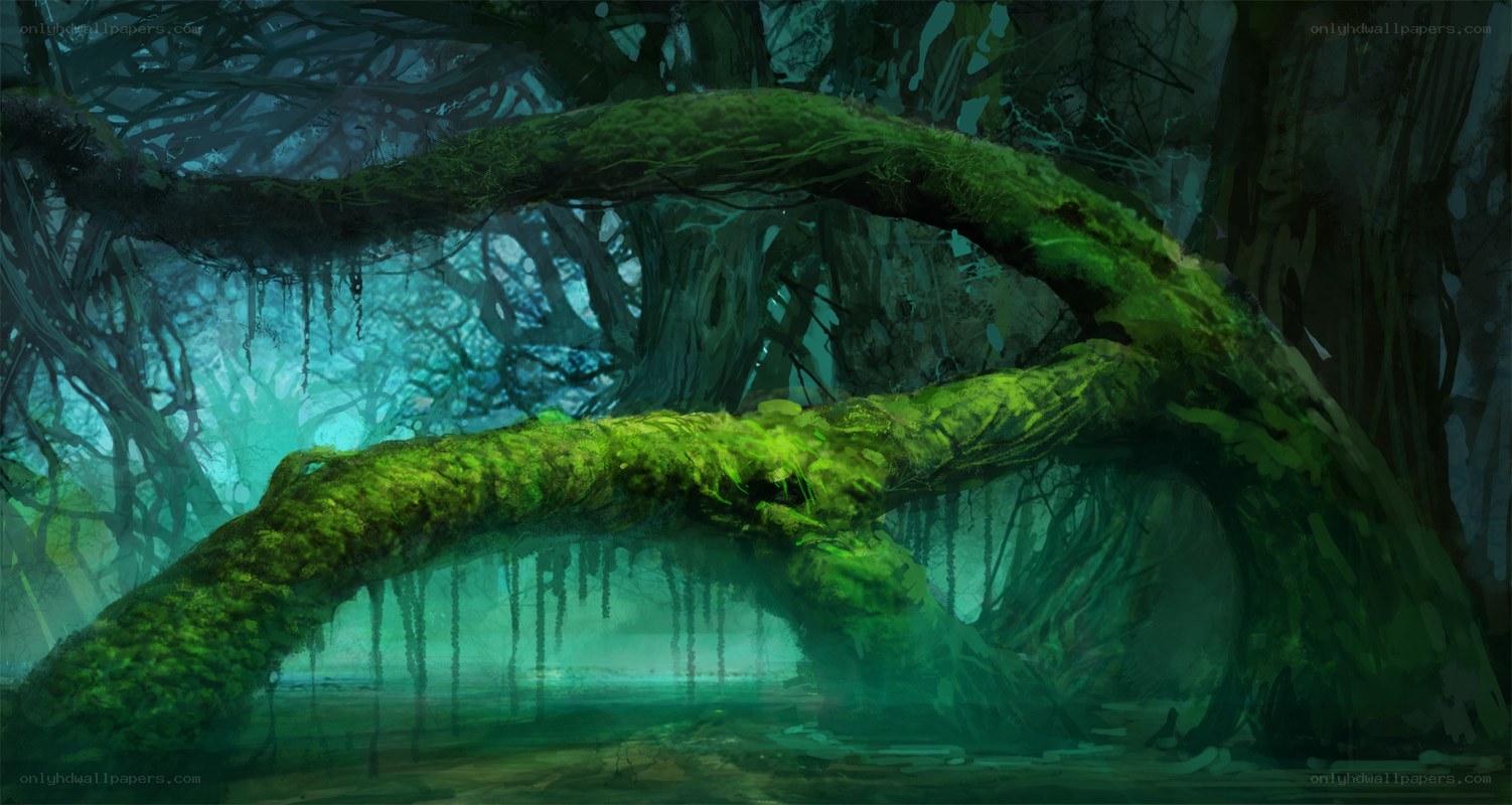 mossy forest arches