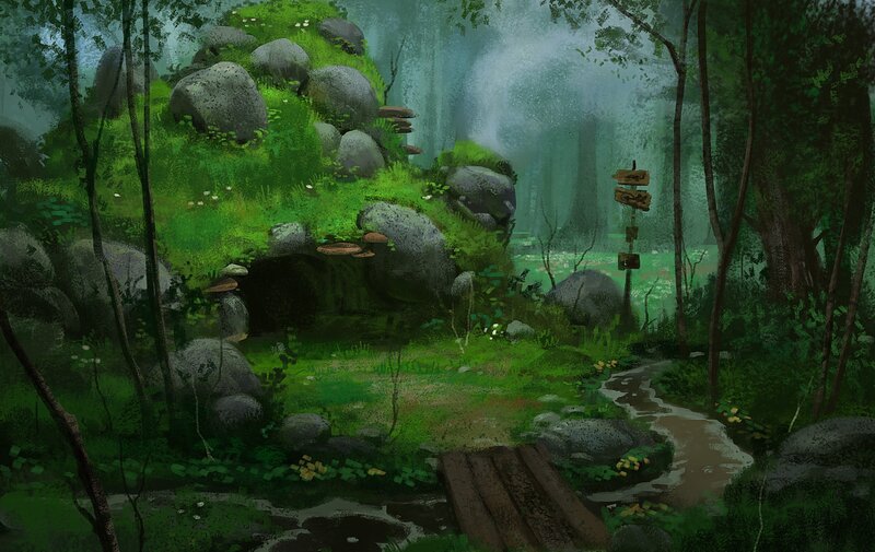 Mossy Forest Cave