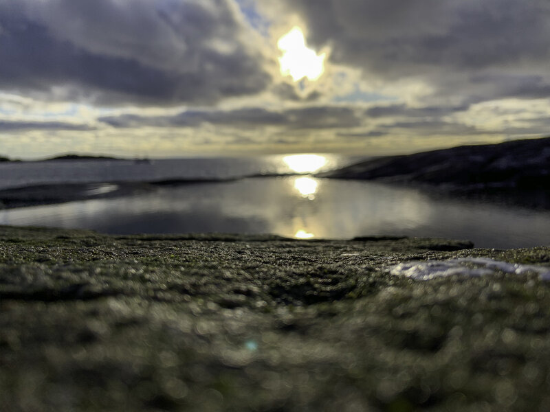 Mossy Rock at Shoreline