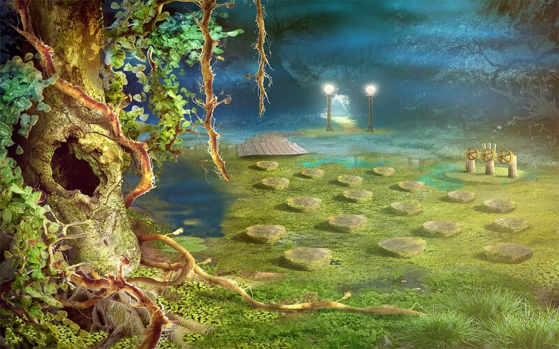 Mossy Stepping Stones