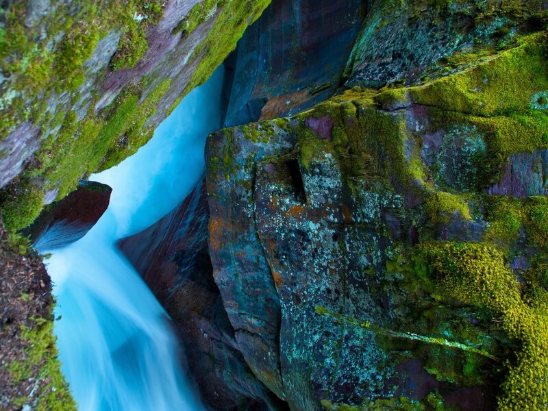 Mossy Waterfall Canyon — Green