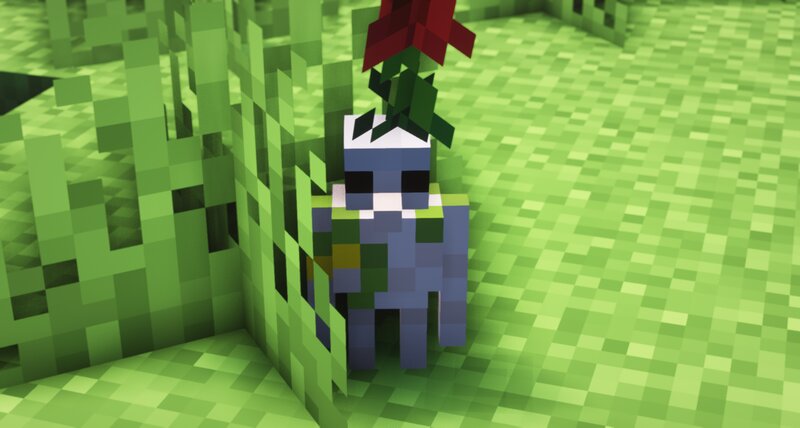 Mossy Zombie in Grass