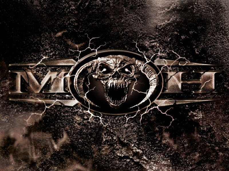 Moth logo with skull emblem