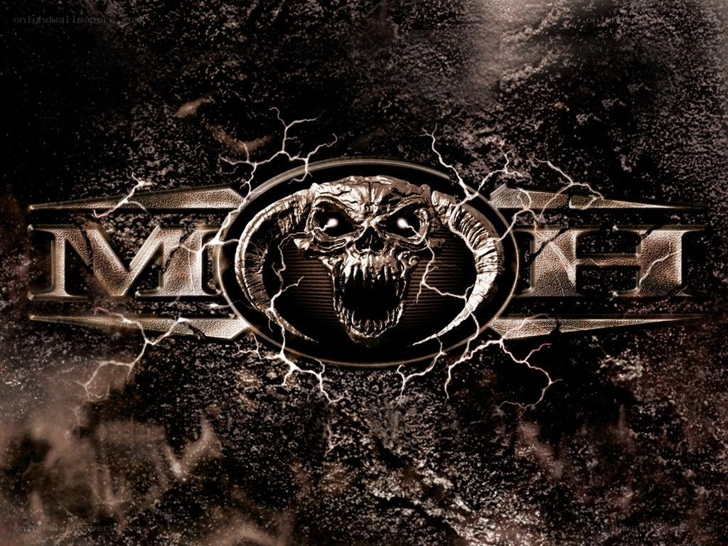 Moth logo with skull emblem