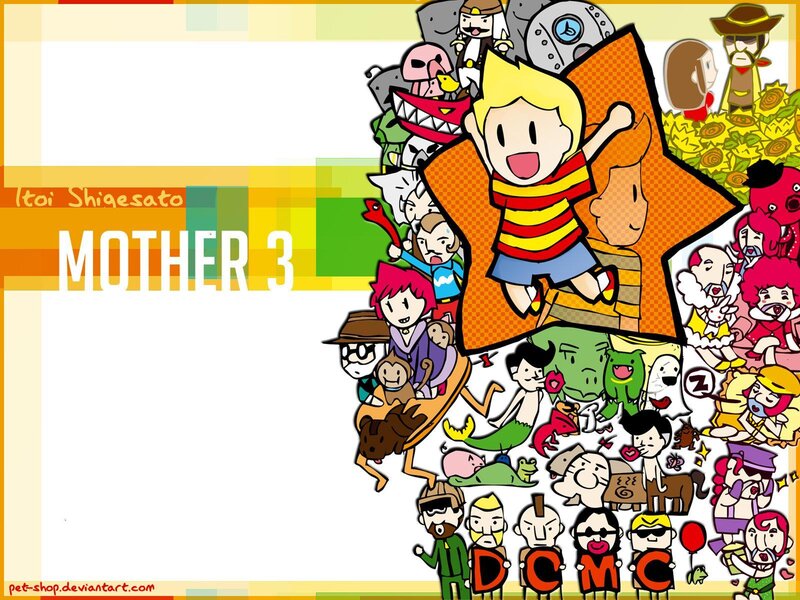 Mother 3 character collage