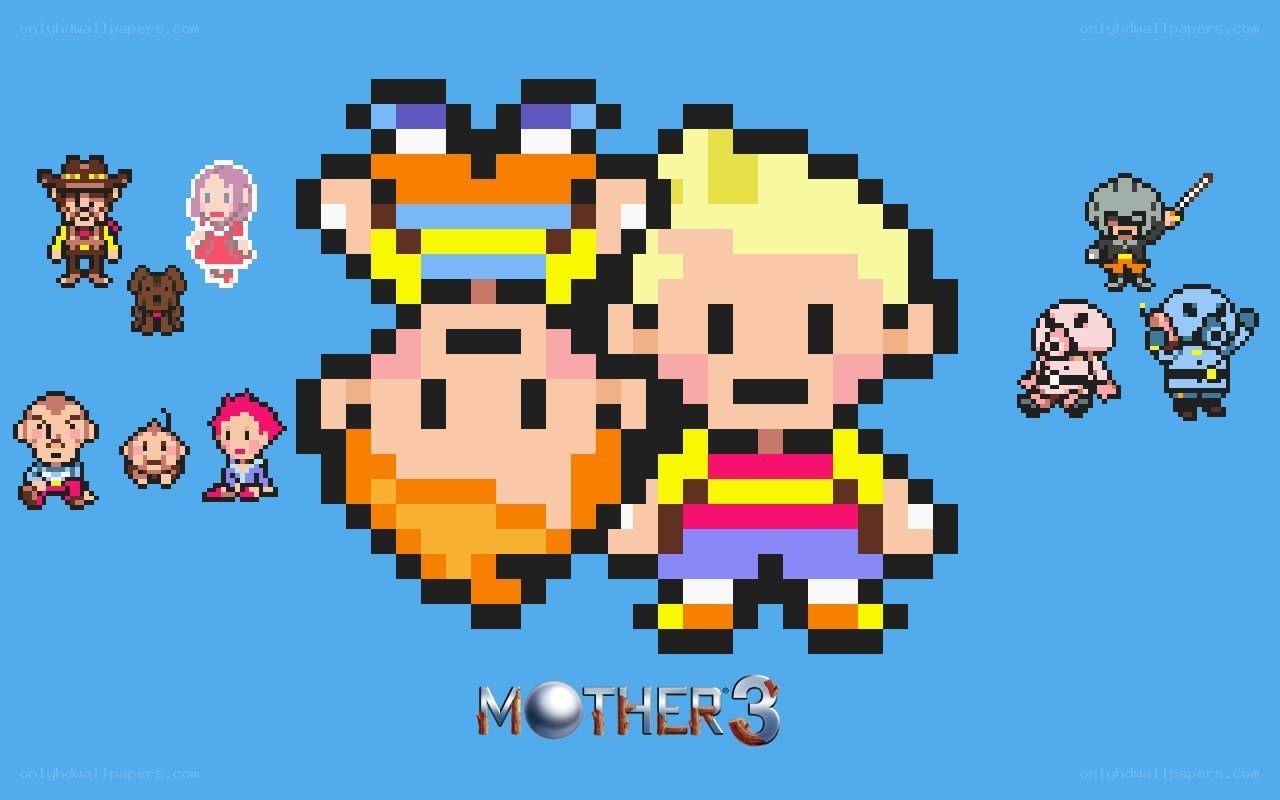 Mother 3 pixel art characters