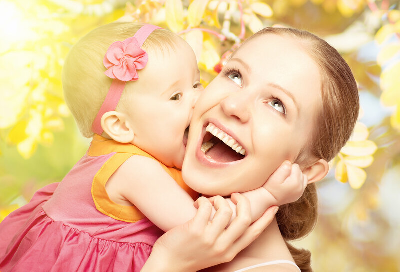 Mother and Baby Girl