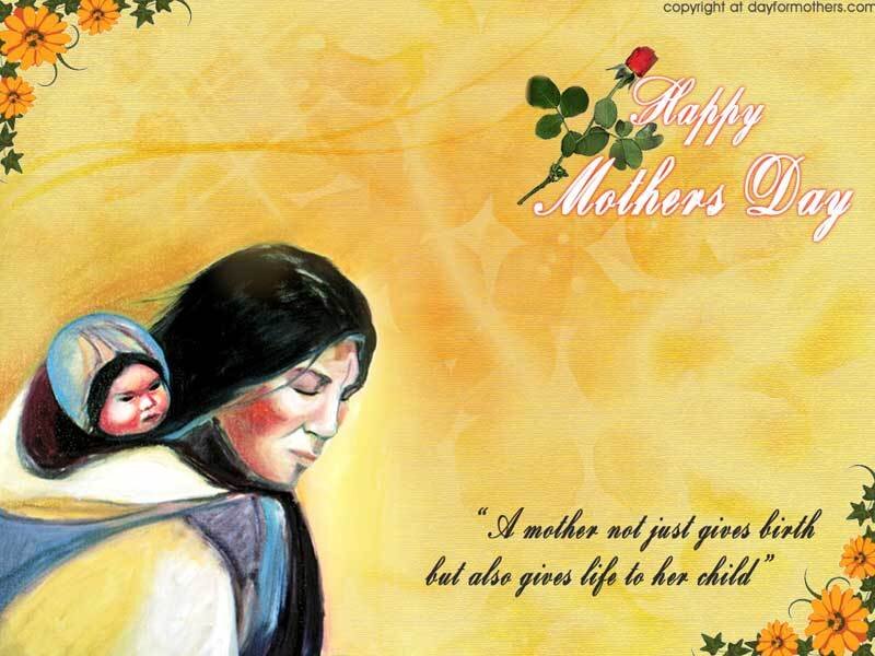 Mother and child mothers day card