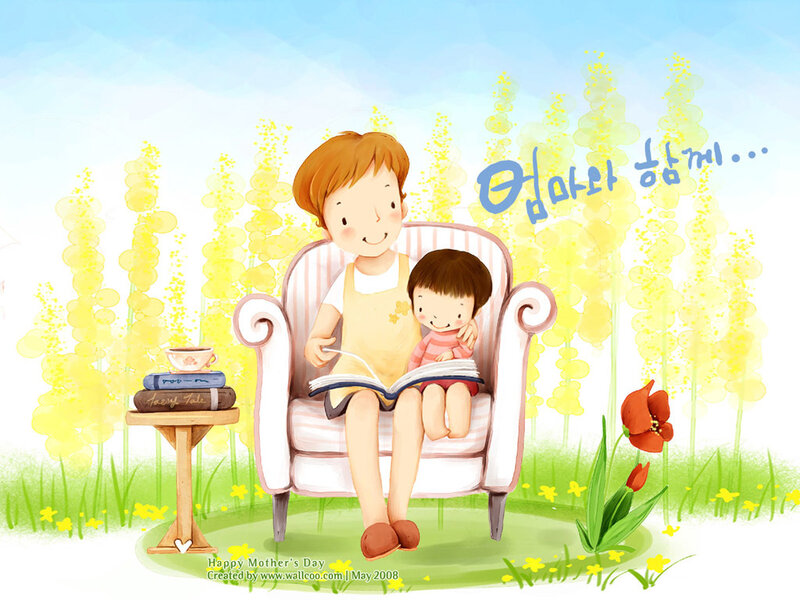 Mother and Child Reading