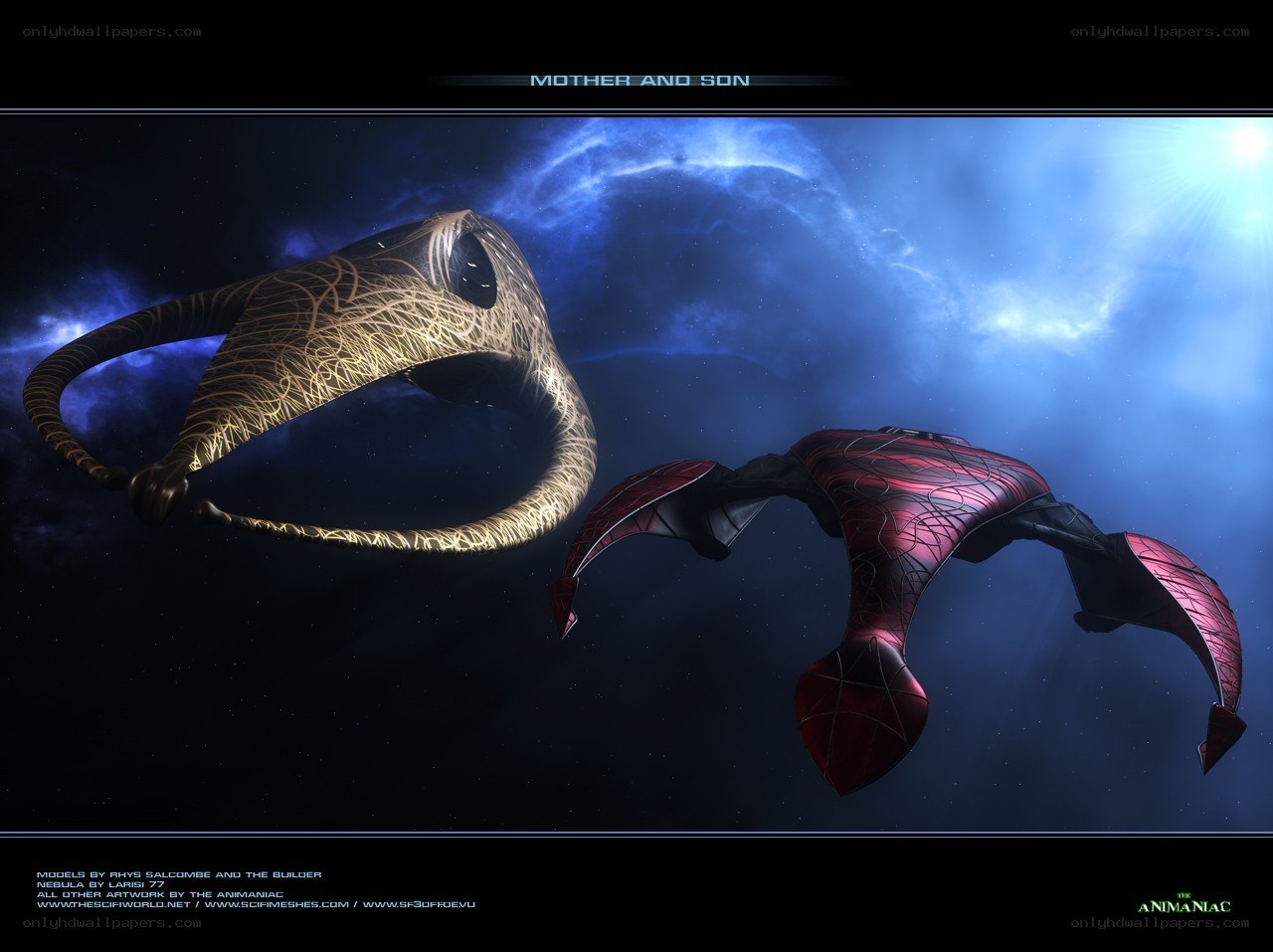 Mother and Son in Space