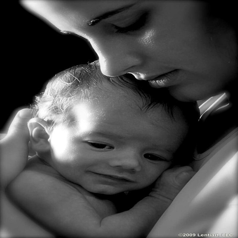 Mother Holding Baby