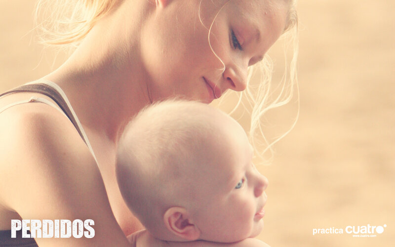 Mother holding her baby