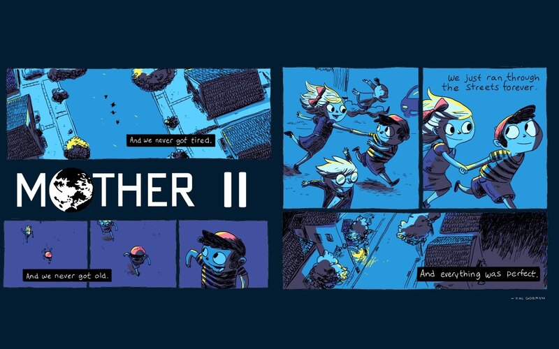 Mother II comic panels