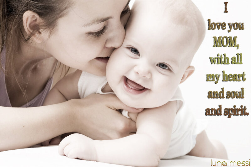 Mother Kissing Baby — White, Affectionate, Photograph, Woman