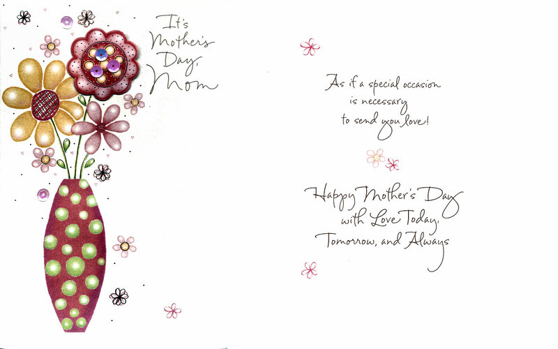 Mother's Day Card — White