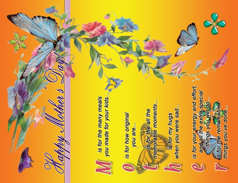 Mother's Day Card — Yellow
