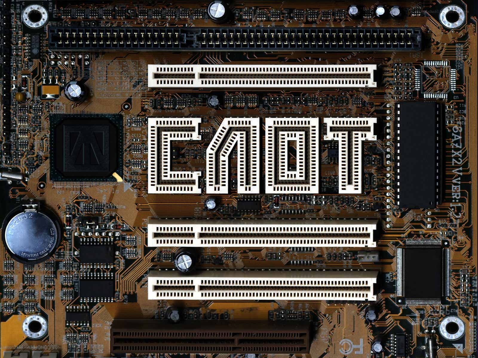 motherboard with CMOS label