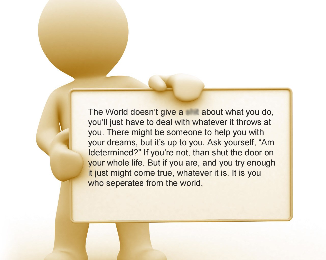 Motivational quote on determination