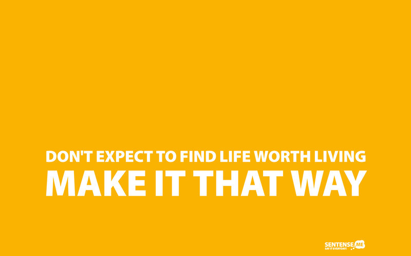 motivational quote on living life