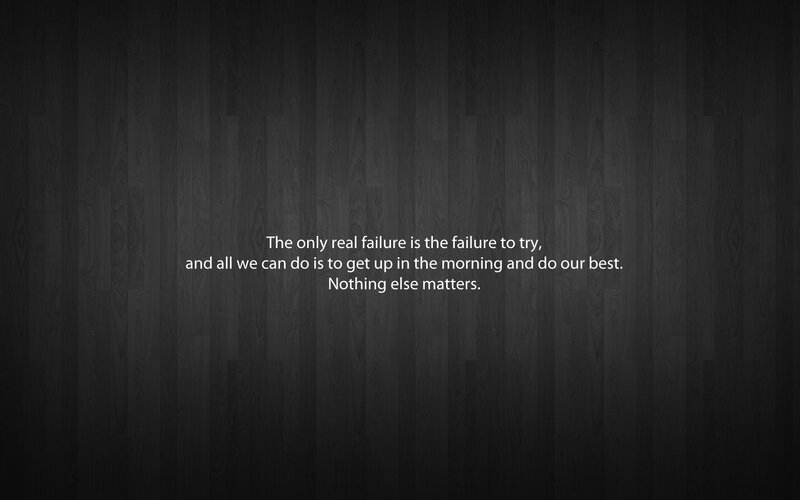motivational quote on wood