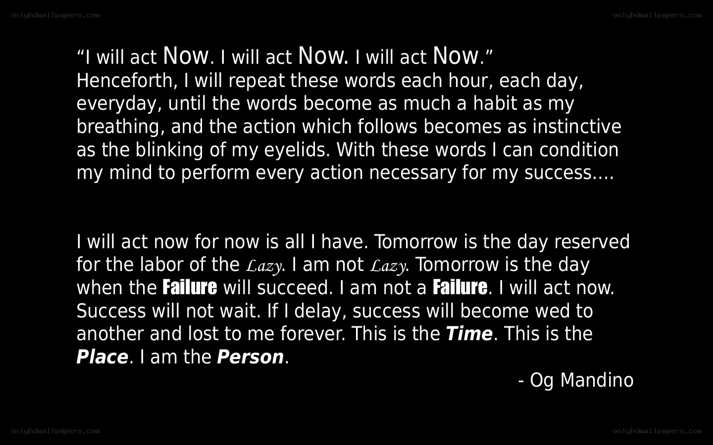 motivational quote text