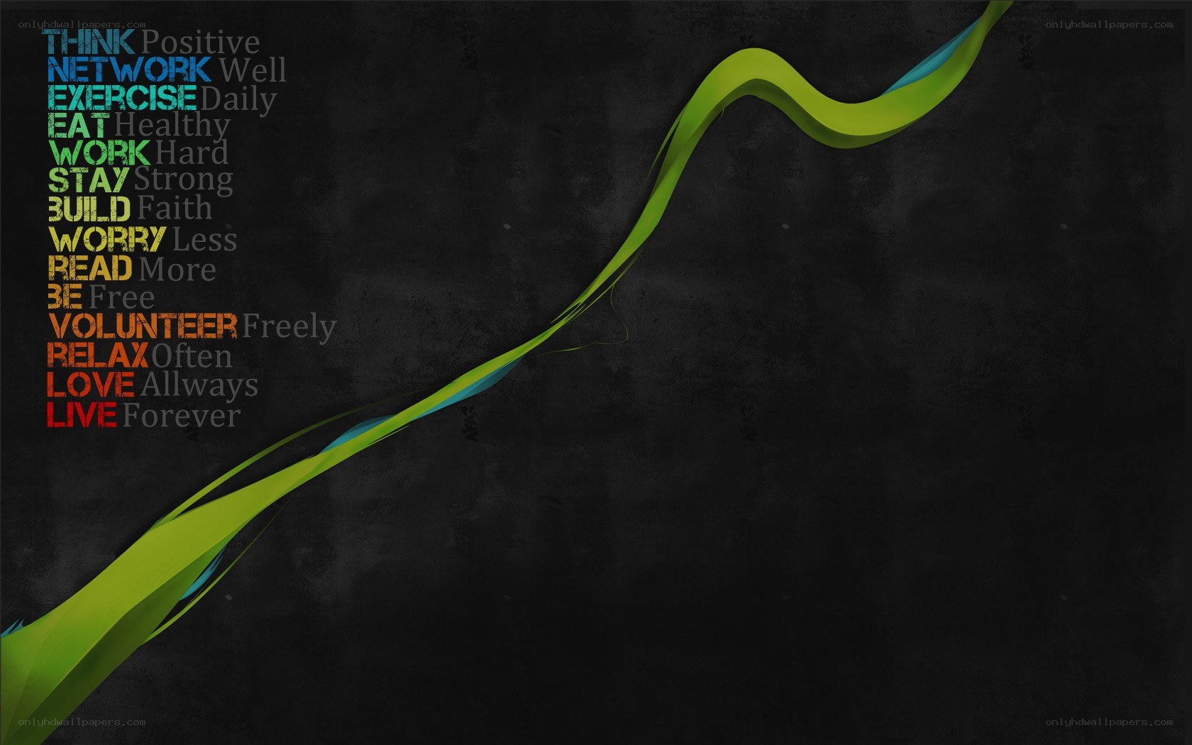 Motivational quote with abstract design