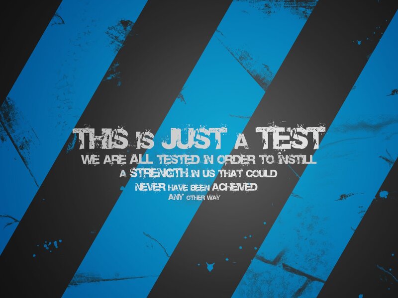 Motivational test quote