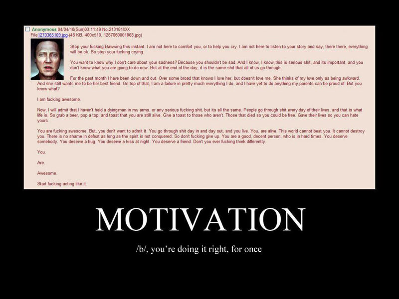 motivational text post