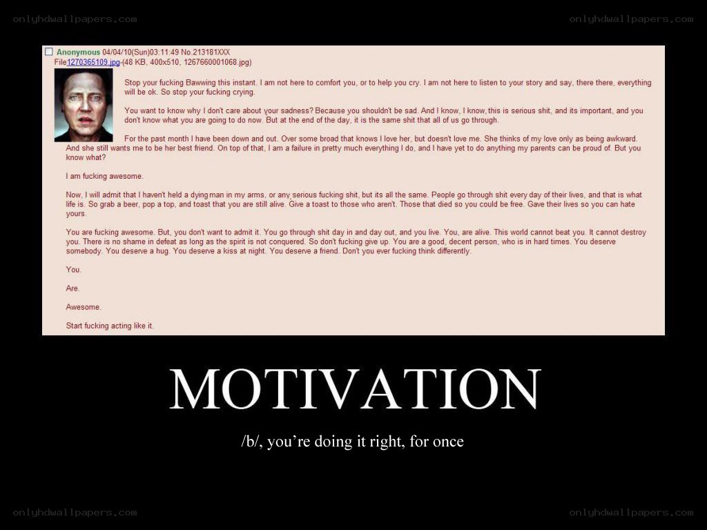 motivational text post
