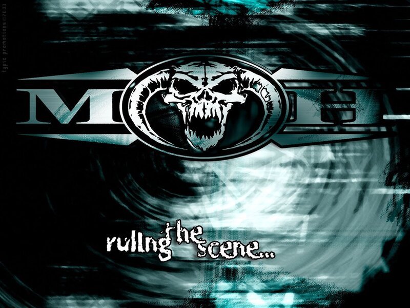 Moto logo with skull design