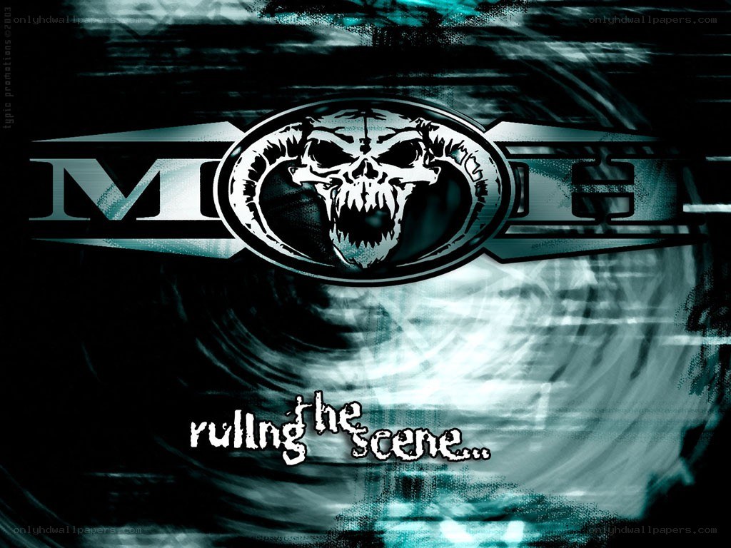 Moto logo with skull design